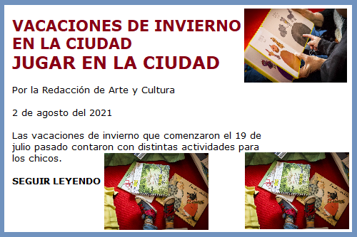 VACACIONES DE INVIERNO 2021